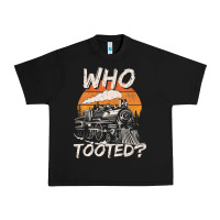 Black Who Tooted Funny Train Lovers And Railroad Retro Vintage Urban Heavy Tee - tuanDangUi