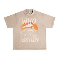 French Oak Who Tooted Funny Train Lovers And Railroad Retro Vintage Urban Heavy Tee - tuanDangUi