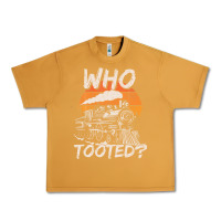 Peanut Butter Who Tooted Funny Train Lovers And Railroad Retro Vintage Urban Heavy Tee - tuanDangUi