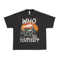 Pigment Black Who Tooted Funny Train Lovers And Railroad Retro Vintage Urban Heavy Tee - tuanDangUi
