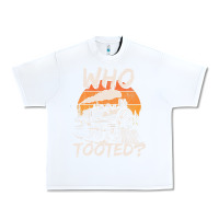 White Who Tooted Funny Train Lovers And Railroad Retro Vintage Urban Heavy Tee - tuanDangUi