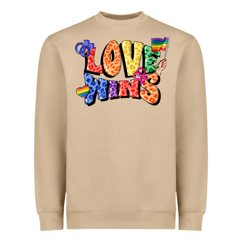 Love Wins Heavyweight Sweatshirt by FaDigitalArtStudio | Teevron