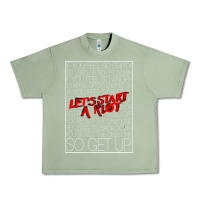 Oil Green Lets Start A Riot GIFT 1 Urban Heavy Tee - tuanDangUi