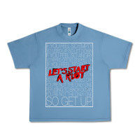 Pebble Blue Lets Start A Riot GIFT 1 Urban Heavy Tee - tuanDangUi