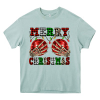 Arona Merry Christmas skeleton hands boobs Heavy Core Tee - NancyCooperArtShop