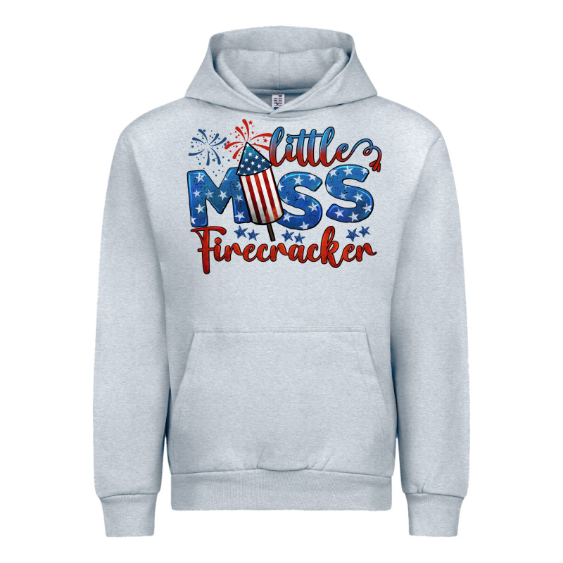Little Miss Firecracker 4th Of July Urban Hoodie by BarkalooDesign | Teevron