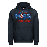 Navy little miss firecracker 4th of july Urban Hoodie - BarkalooDesign