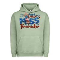 Pigment Oil Green little miss firecracker 4th of july Urban Hoodie - BarkalooDesign