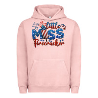 Pigment Salmon little miss firecracker 4th of july Urban Hoodie - BarkalooDesign