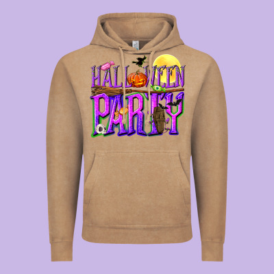 Halloween Party Vintage Hoodie Designed By Nancycooperartshop