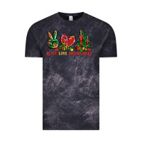 Cloud Black Peace love Nutcrackers Vintage Tee - NancyCooperArtShop