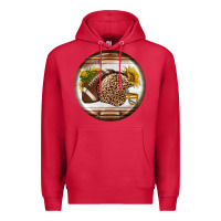 Cardinal american football round earrings Premium Hoodie - BundleAndBundleShop