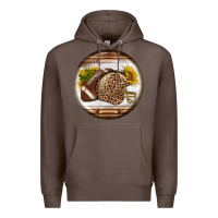 Coffee american football round earrings Premium Hoodie - BundleAndBundleShop