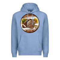 Colony Blue american football round earrings Premium Hoodie - BundleAndBundleShop