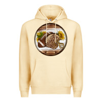 Pina Colada american football round earrings Premium Hoodie - BundleAndBundleShop