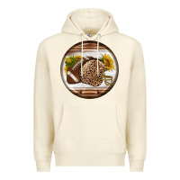 Sandshell american football round earrings Premium Hoodie - BundleAndBundleShop