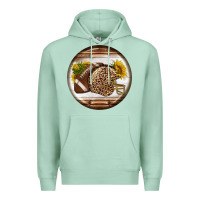 Seafoam american football round earrings Premium Hoodie - BundleAndBundleShop