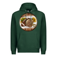 Sports Green american football round earrings Premium Hoodie - BundleAndBundleShop