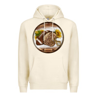 Tofu american football round earrings Premium Hoodie - BundleAndBundleShop