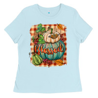 Baby Blue Blessed Ladies Tee - BundleAndBundleShop