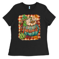 Black Blessed Ladies Tee - BundleAndBundleShop
