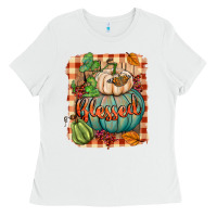White Blessed Ladies Tee - BundleAndBundleShop