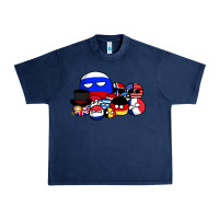Navy countryballs pullover Urban Heavy Tee - tuanDangUi