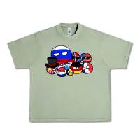 Oil Green countryballs pullover Urban Heavy Tee - tuanDangUi