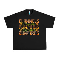 Black Flannels Hayrides Pumpkins Urban Heavy Tee - texasbilliewilder