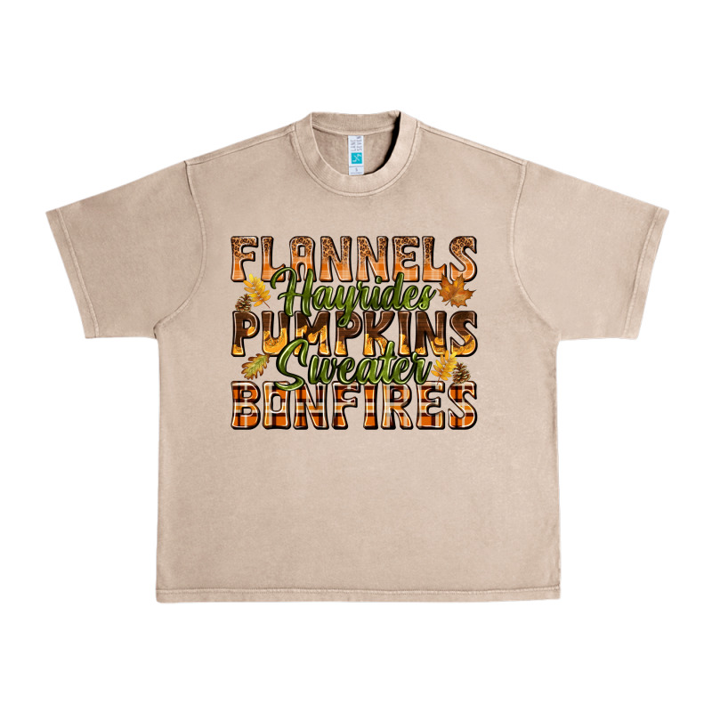 Flannels Hayrides Pumpkins Urban Heavy Tee by texasbilliewilder | Teevron