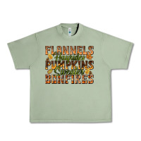 Oil Green Flannels Hayrides Pumpkins Urban Heavy Tee - texasbilliewilder