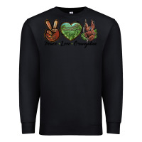 Black Peace Love Orangutan Premium Sweatshirt - LillyAllenDesigns