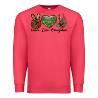 Cardinal Peace Love Orangutan Premium Sweatshirt - LillyAllenDesigns