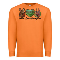 Carrot Peace Love Orangutan Premium Sweatshirt - LillyAllenDesigns