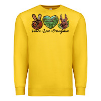 Lemon Peace Love Orangutan Premium Sweatshirt - LillyAllenDesigns