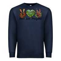 Navy Peace Love Orangutan Premium Sweatshirt - LillyAllenDesigns