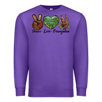 Purple Peace Love Orangutan Premium Sweatshirt - LillyAllenDesigns