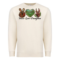 Sandshell Peace Love Orangutan Premium Sweatshirt - LillyAllenDesigns