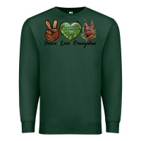 Sports Green Peace Love Orangutan Premium Sweatshirt - LillyAllenDesigns