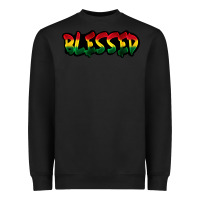 Black Juneteenth blessed Heavyweight Sweatshirt - FaDigitalArtStudio
