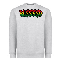 Heather Grey Juneteenth blessed Heavyweight Sweatshirt - FaDigitalArtStudio