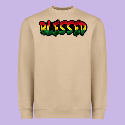 Juneteenth Blessed Heavyweight Sweatshirt Designed By Fadigitalartstudio