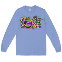 Colony Blue mardi gras love lips Long Sleeve Tee - CowGirlArtShop
