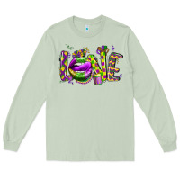 Matcha mardi gras love lips Long Sleeve Tee - CowGirlArtShop