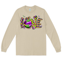 Mushroom mardi gras love lips Long Sleeve Tee - CowGirlArtShop