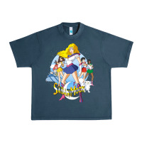 Midnight Navy saban moon Urban Heavy Tee - tuanDangUi