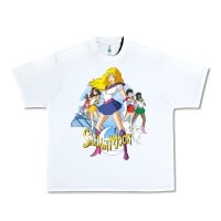 White saban moon Urban Heavy Tee - tuanDangUi