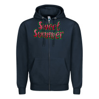 Navy sweet summer watermelon Zipper Hoodie - BundleAndBundleShop