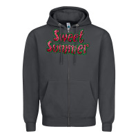 Smoke sweet summer watermelon Zipper Hoodie - BundleAndBundleShop