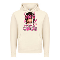 Vintage Artic lets beat cancer afro messy bun Vintage Hoodie - texasbilliewilder